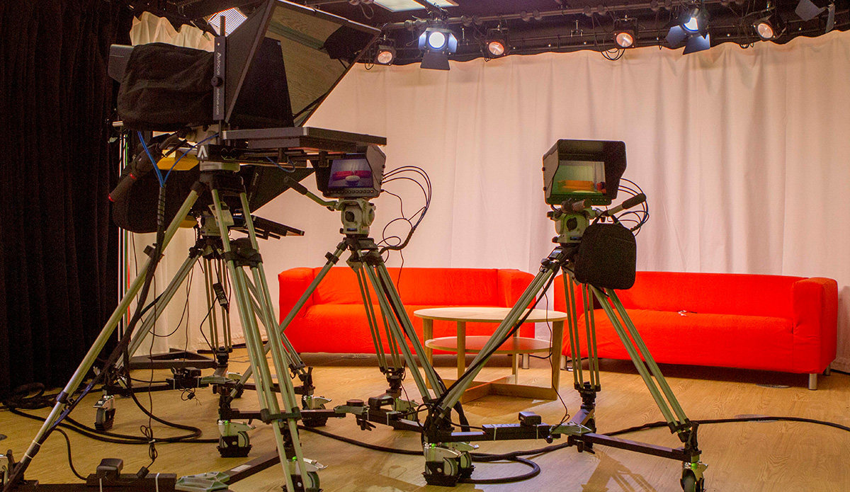 chromakey college tv studio